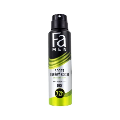 Afbeelding van Fa Men Sport Energy Boost Antiperspirant Spray 150ML