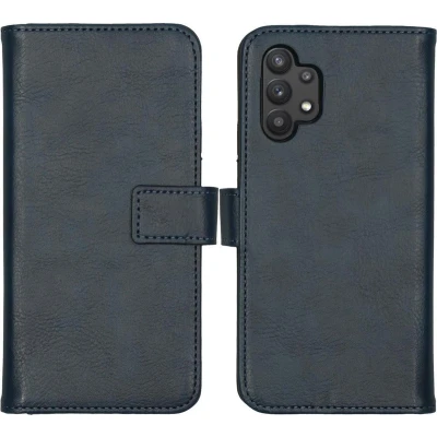 Afbeelding van iMoshion Hoesje Geschikt voor Samsung Galaxy A32 (4G) Met Pasjeshouder Luxe Bookcase Donkerblauw