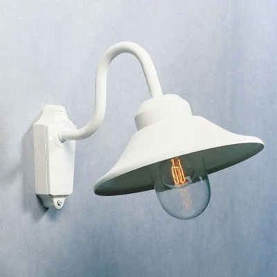 Afbeelding van Konstsmide Vega 556 250 Buitenlamp (wand) Spaarlamp, LED E27 60 W Wit