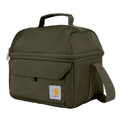 Afbeelding van Carhartt Grote lunchbox met 12 blikjes twee vakken, duurzaam en volledig geïsoleerd voor dames heren (armac)
