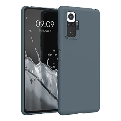 Afbeelding van kwmobile telefoonhoesje geschikt voor Xiaomi Redmi Note 10 Pro Hoesje smartphone Back cover in leisteen