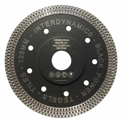 Afbeelding van Blackpower diamantzaagblad 125x22,23mm droog en nat 308125