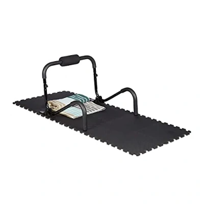 Afbeelding van Relaxdays 96 x puzzelmat uitbreidbaar vloerbeschermingstegels voor fitnessapparaten