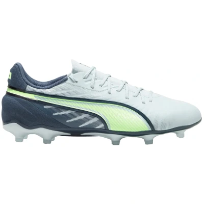 Afbeelding van Puma KING Match FG/AG Voetbalschoenen met kunststof noppen, Heren, Maat: 39, Frosted dew/fizzy apple/gray skies Imitatieleer/ textiel