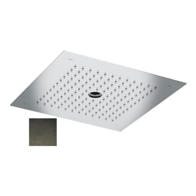 Afbeelding van SB inbouw Regendouche plafond met icicle straat 38x38cm PVD Gun Metal 1208955659