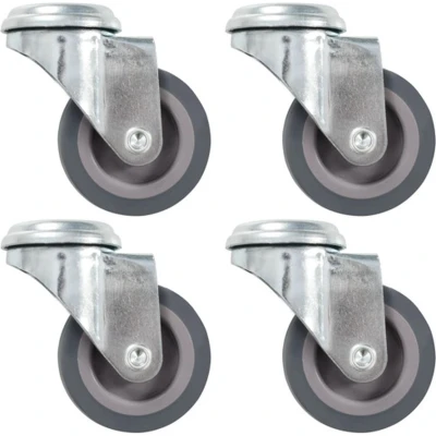 Afbeelding van Zwenkwielen met boutgaten 4 st 50 mm