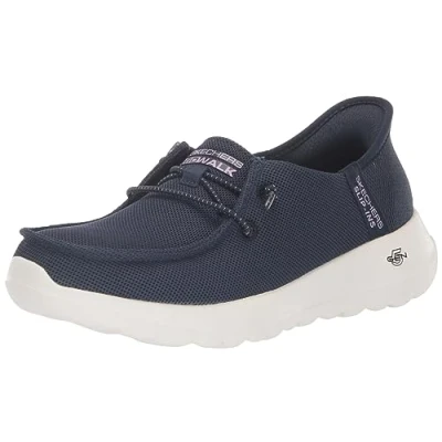 Afbeelding van Skechers Slip Ins Go Walk Joy Idalis 124647 NVLV, Vrouwen, Marineblauw, Sneakers, maat: 37