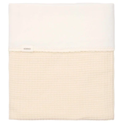 Afbeelding van Koeka Deken Ledikant Malaga Cotton Fleece Warm White