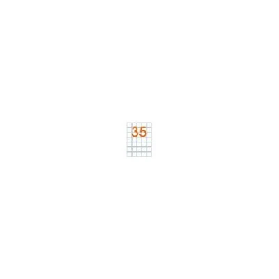 Image de Agipa Etiquettes Adhésif permanent blanc 35 x mm 3500 étiquette(s) (100 feuille(s) 35) boîte étiquettes