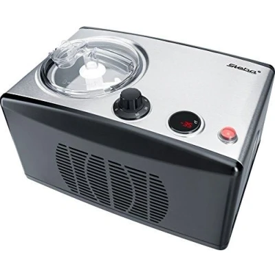 Image de Steba ic volume 150 maschien glace avec compresseur de refroidissement 1,5 l, acier inoxydable, noir, inoxydable