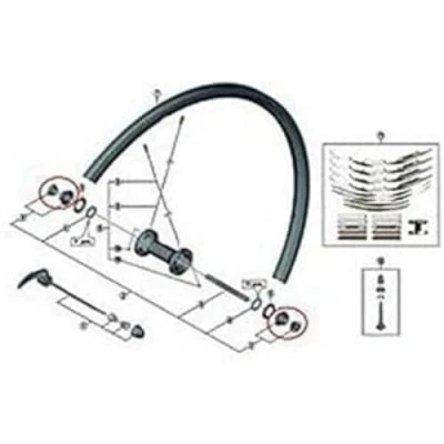 Afbeelding van Conus Sluitmoer Unit Rechts Shimano WH RS010 Achter