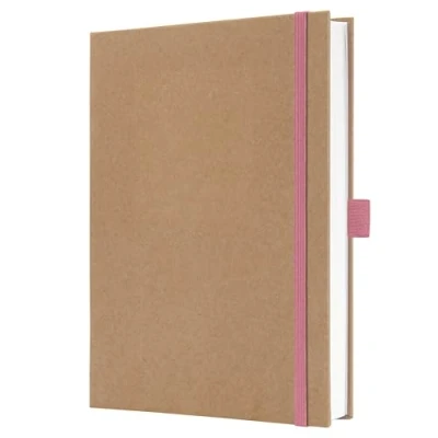 Afbeelding van Notitieboek Jolie A5 kraft Pure Pink blanco HC 192pag 100gr
