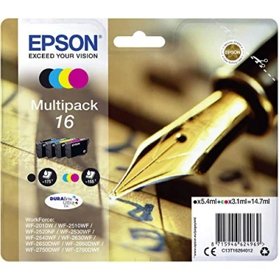 Afbeelding van Epson 16 (C13T16264012) Inktcartridge 4 kleuren Voordeelbundel