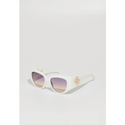 Afbeelding van Guess GU00202 Zonnebril White / gradient or mirror violet, Dames, Maat: 54, violet