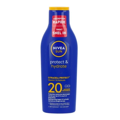 Afbeelding van 2x Nivea Sun Protect &amp; Hydrate Zonnemelk SPF 20 200 ml