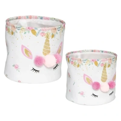 Afbeelding van Atmosphera Opbergmanden unicorn kinderkamer 174238A Decoratief