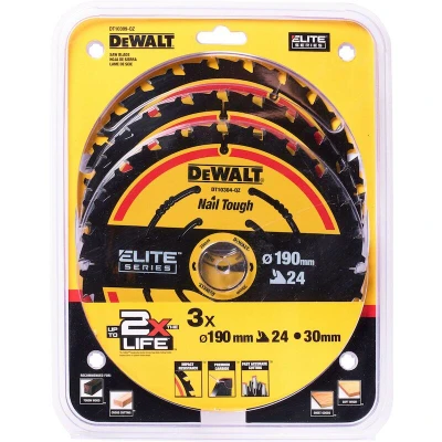 Image de DEWALT DT10399 QZ lame de scie circulaire CSB EXTREME 190x30x24T (3 pcs)