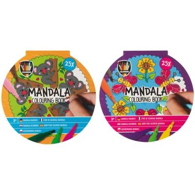 Afbeelding van Grafix Mandala kleurboek 25 bladzijde Ø15cm