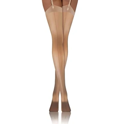 Afbeelding van sesto senso Kousen Voor Kousenhouder Vrouwen 20 Den Sexy Tekeningen Naaien, Beige