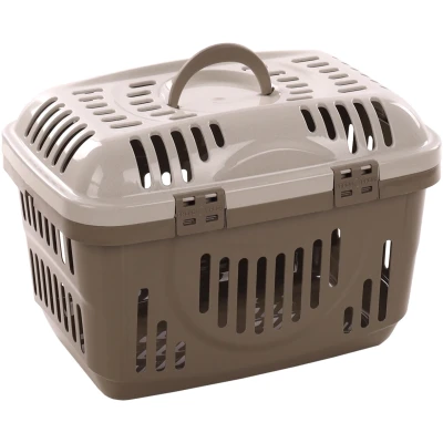 Afbeelding van Flamingo Transportkooi Darva Reisbench Katten / Honden Knaagdier Taupe 48,5x33,5x33cm