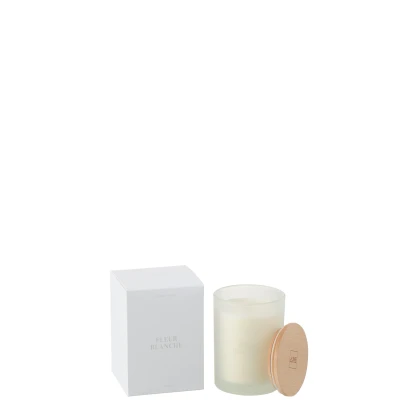 Afbeelding van J Line Geurkaars Accords Essentiels Fleur Blanche 38H