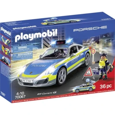 Afbeelding van Playmobil City Action 70067 Porsche 911 Carrera 4S politie vanaf 4 jaar