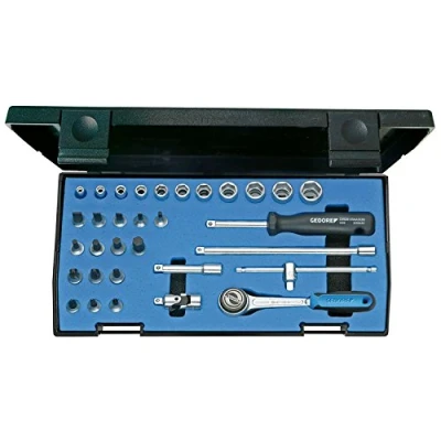 Afbeelding van Gedore 20 IMU 3 6174150 Dopsleutelset 1/4 (6.3 mm) 32 delig