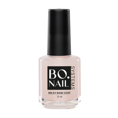 Afbeelding van BO.NAIL SYSTEMS BO Milky Base Coat 15ml Wit