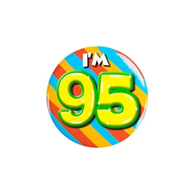 Afbeelding van Paperdreams Button Klein 95 Jaar