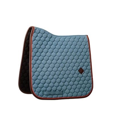 Image de Kentucky Horsewear Tapis de Selle Onion Quilt Leather Neon Dressage BleuVendu par Agradi