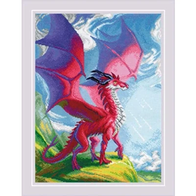 Afbeelding van Your Mighty Dragon Aida telpakket Riolis