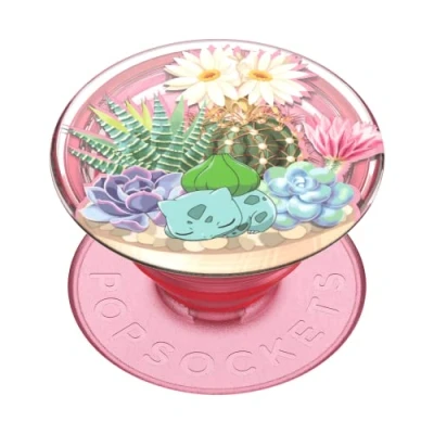 Afbeelding van PopSockets Telefoongreep met uittrekbare standaard, Pokémon PopGrip Terrarium Bulbasaur
