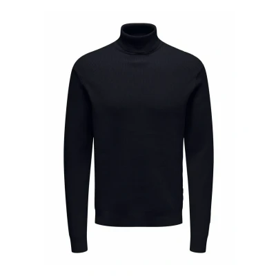 Afbeelding van Only &amp; Sons Onsphil ROLL NECK Trui, Heren, Maat: Small, Dark navy