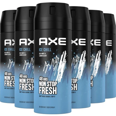 Afbeelding van Axe Ice Chill Deodorant Spray 6 x 150 ml