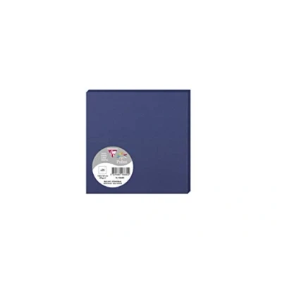 Image de Paquet de 25 cartes simples Pollen 135x135mm Bleu Nuit 210g
