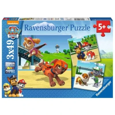 Afbeelding van Ravensburger 9239 Paw Patrol, 3 delige puzzelset 49 stukjes