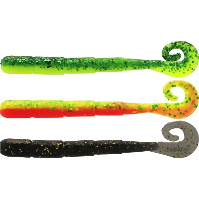 Afbeelding van Westin Ned Worm Curl Tail Dark Water Mix 23 / 5.0cm