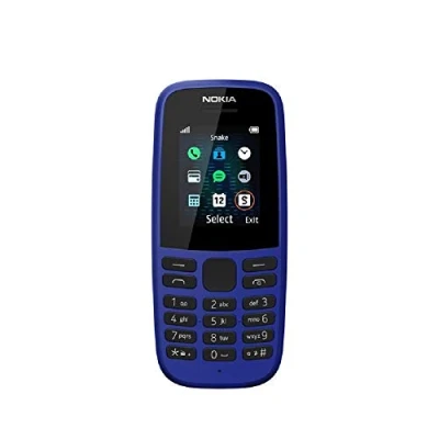 Afbeelding van Nokia 105 (editie 4) 1,77 inch UK SIM Free Feature Phone (Single SIM) Blauw