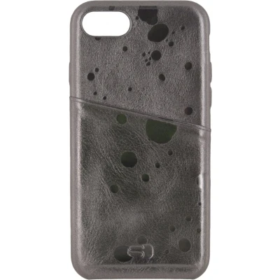 Afbeelding van Senza Glam Leather Cover with Card Slot Apple iPhone 7/8/SE (2020/2022) Metallic Grey
