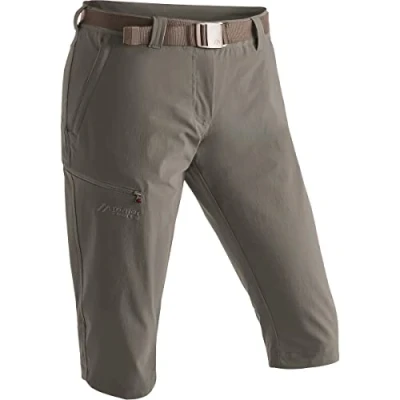 Afbeelding van Inara Slim Capri Wandelbroek Dames Teak 000 46 Bruin