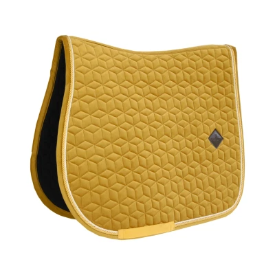 Image de Kentucky Tapis de Selle Velvet Saut Moutarde Cob
