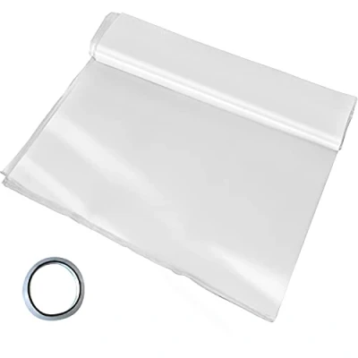 Afbeelding van VEVOR Broeikas Folie Kweektunnel 4,8 m x 8,5 Folietunnel Polyethyleen Tomatenkas 6 mil Dikte Kweekbed Afdekking Tuinfolie UV Bestendig Tunnelfolie Serreplastiek