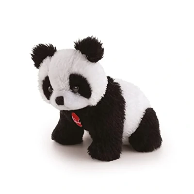 Afbeelding van TrudiSweet Collection knuffel Panda 8 cm Hoge kwaliteit pluche Knuffeldier voor jongens en meisjes Zwart Wit 6x7x8 maat XXS