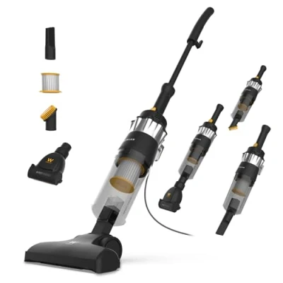Afbeelding van NEWLUX Stofzuiger met 2 in 1 kabel V900, verticaal en handstofzuiger, 800 W, l, 16,5 kpa Triple Sist. gefilterd (F.HEPA) dierenaccessoires 5 m actie energie efficiëntie A (zwart)