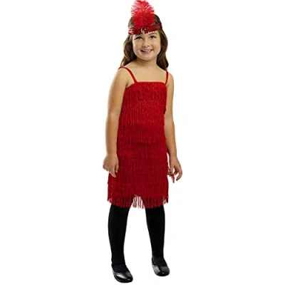 Afbeelding van FUNIDELIA Rood Flapper kostuum voor meisjes 10 12 jaar (146 158 cm)