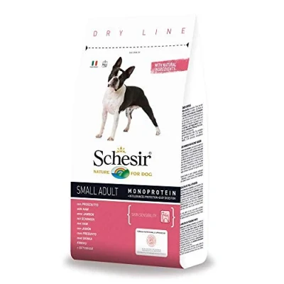 Afbeelding van Schesir Dog Small Adult Ham Hondenvoer 800 g Monoprotein