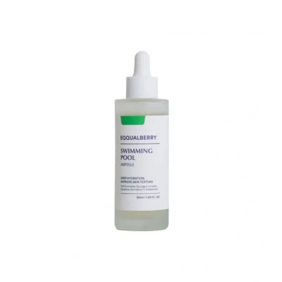 Afbeelding van EQQUALBERRY Ampoule de piscine 50 ml Sérum à l&#039;acide hyaluronique pour le visage, hydratant quotidien avec complexe 5 CICA, apaisant tous les types peau, végétalien coréen