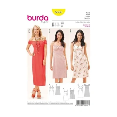 Afbeelding van Burda Naaipatroon 6686 Jurk in variaties