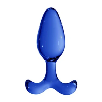 Afbeelding van Glazen Buttplug Expert Blauw