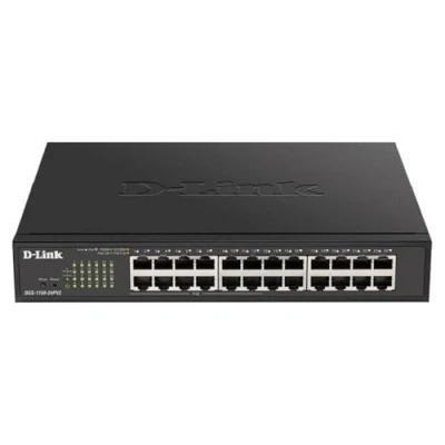 Image de D Link DGS 1100 24PV2 Commutateur intelligent 24 x 10/100/1000 (12 PoE) de bureau, Montable sur rack PoE (100 W)